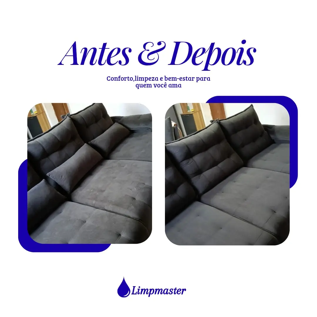 Antes e depois — colchão limpo e revitalizado